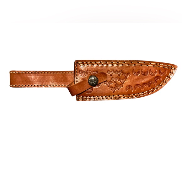 Damascus Blade Blacksmith Crafted includes Leather Sheath - Picture 8 of 9
